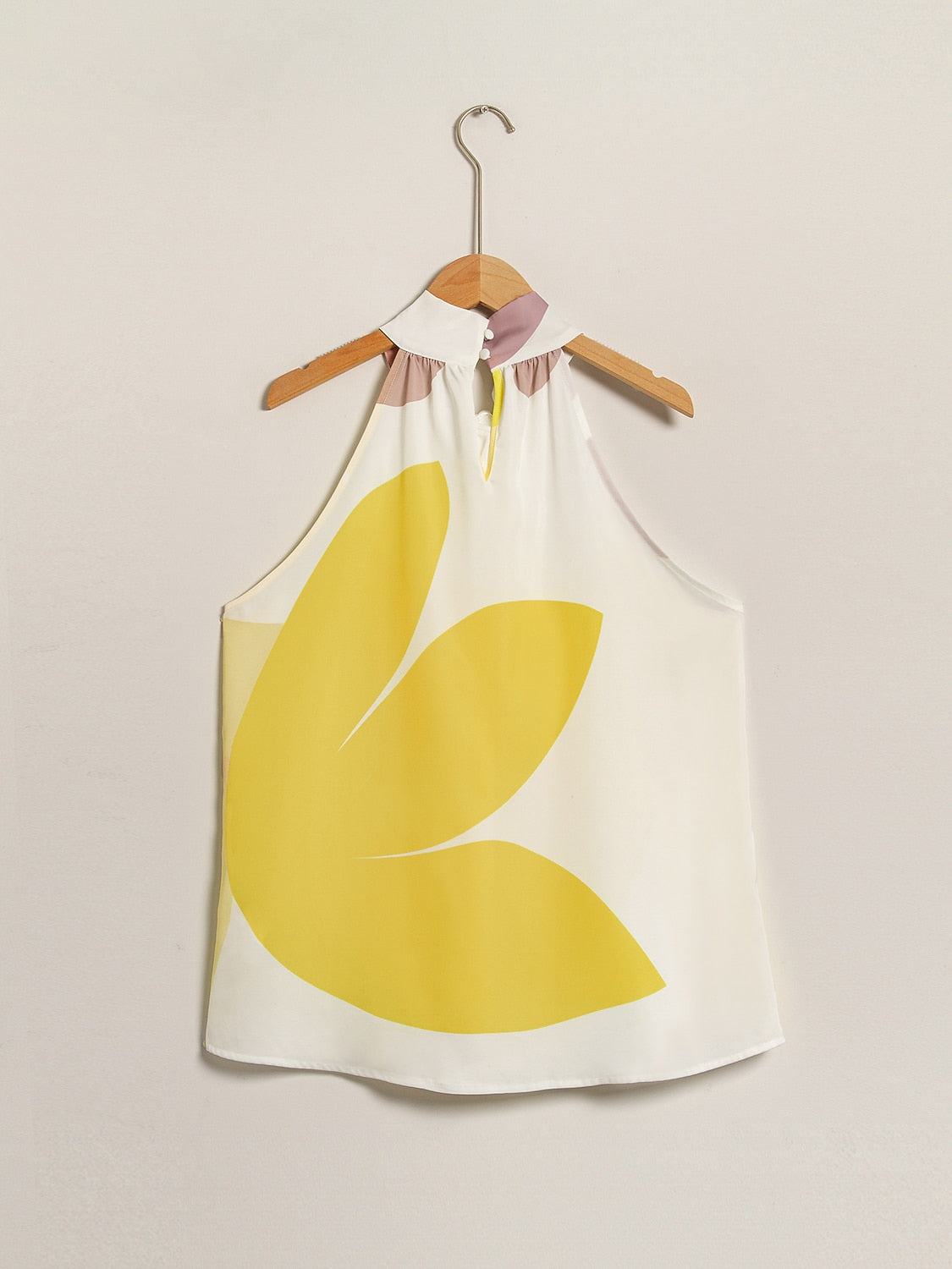 Satin Floral Halter Top