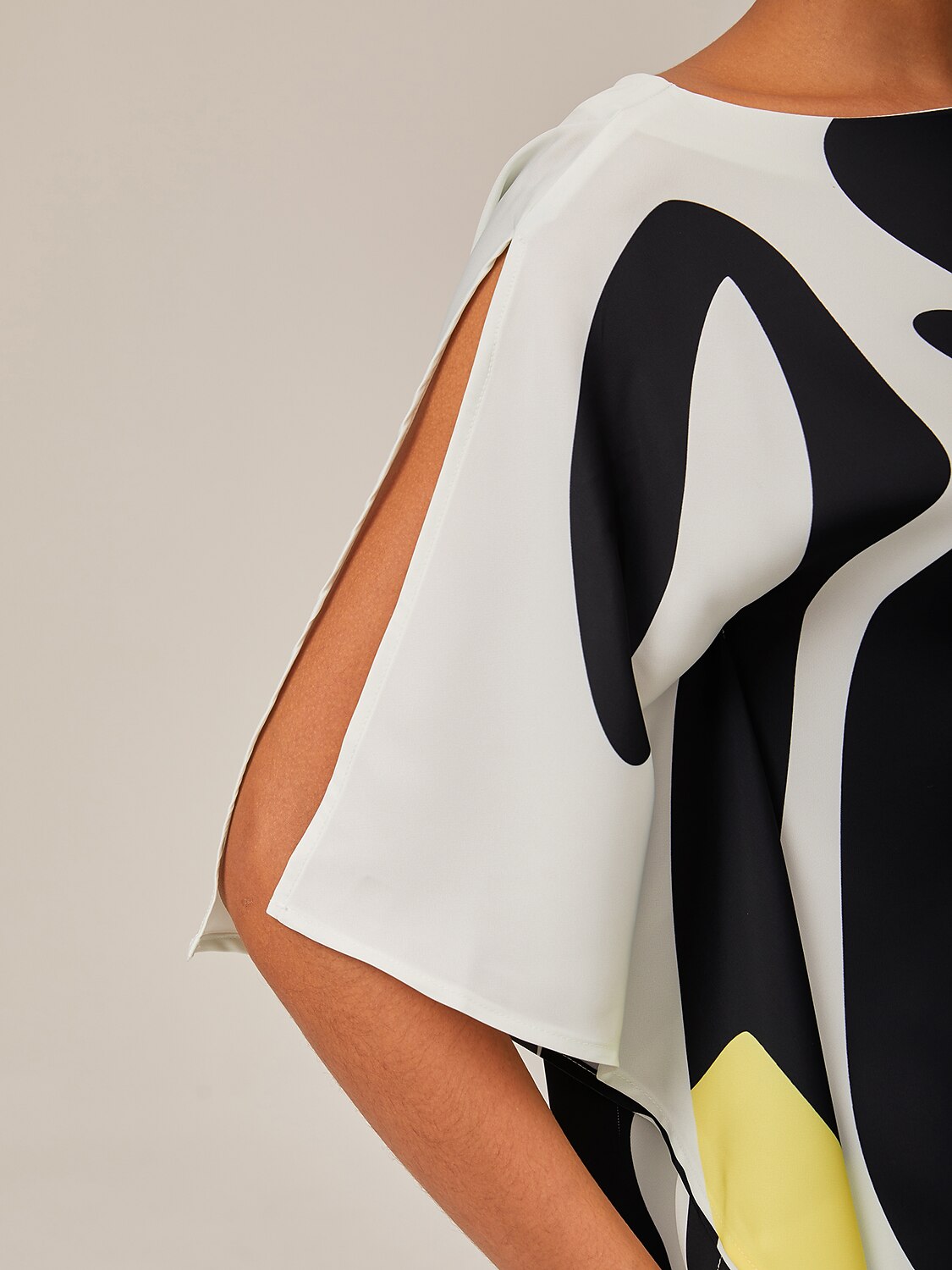 Satin Silk Shirt Color Combo Magyar Black Flowy Graphic