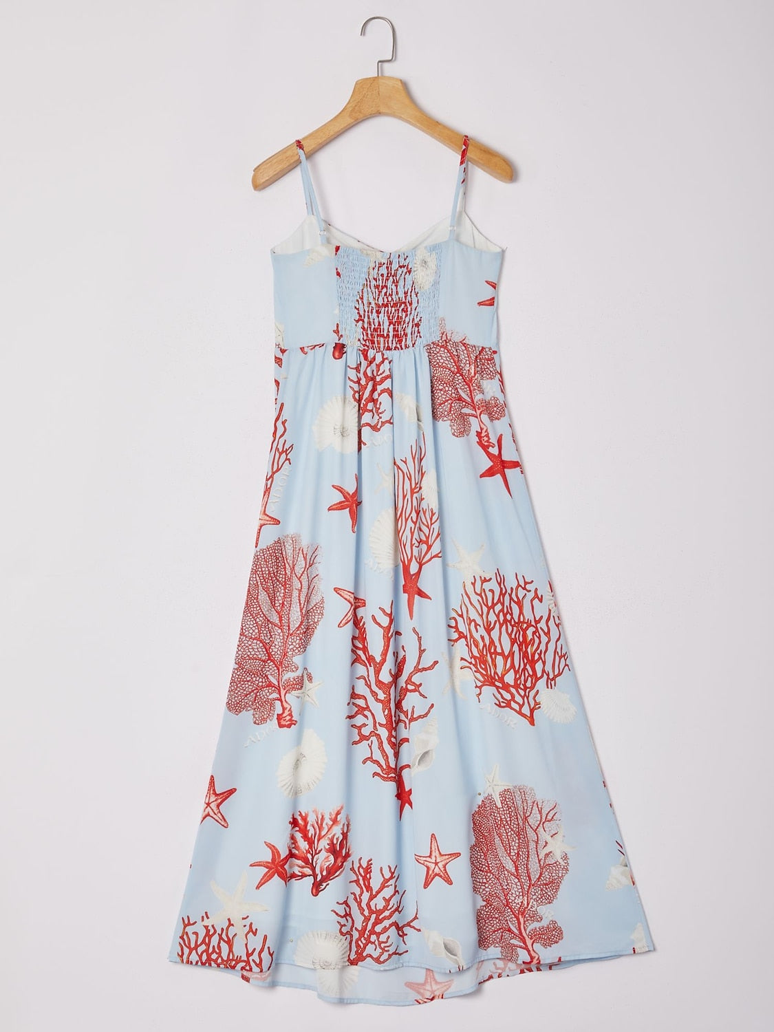 Red Ocean-Themed Cami Dress