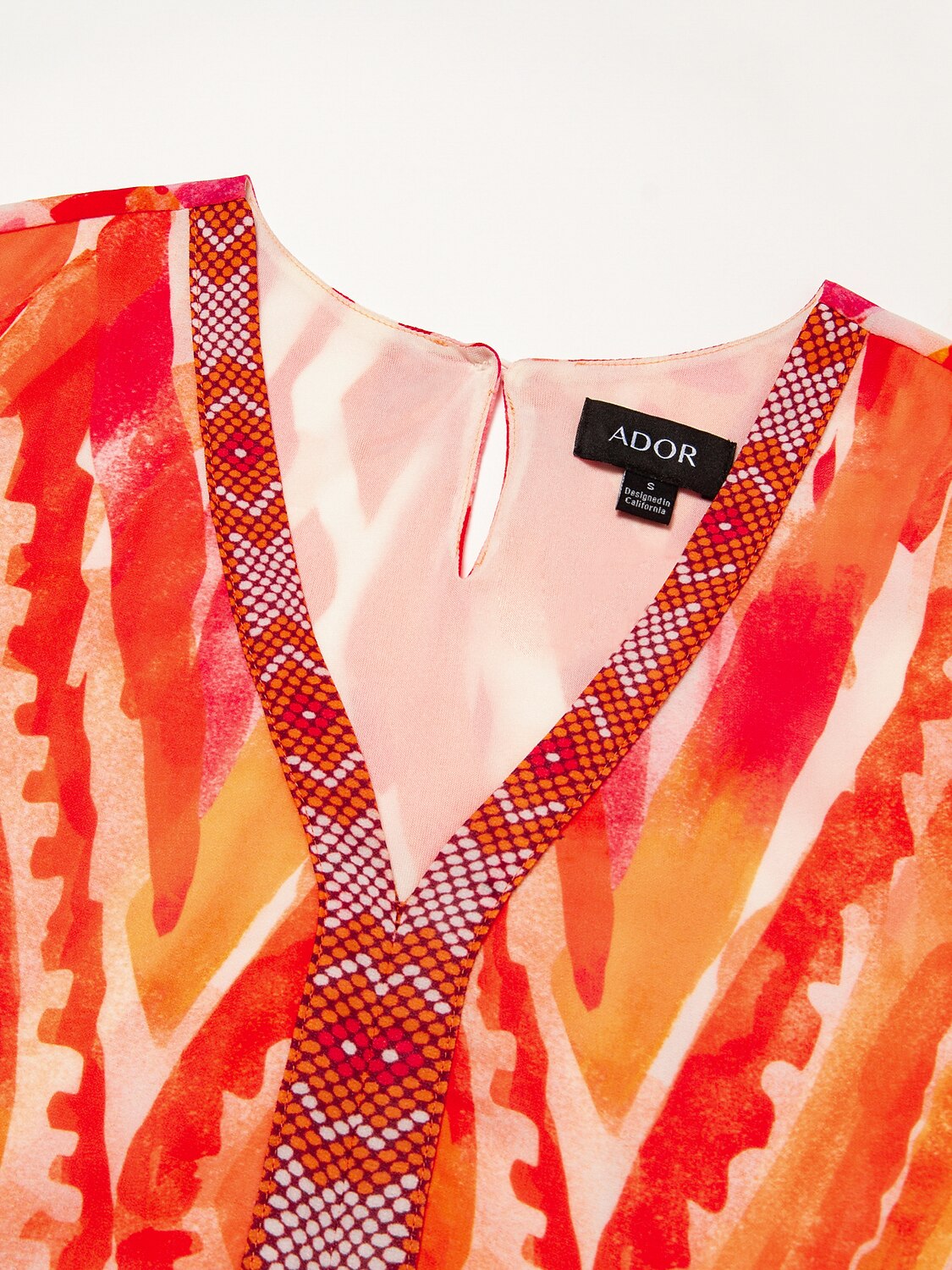 Chiffon Ethnic Print Midi Dress