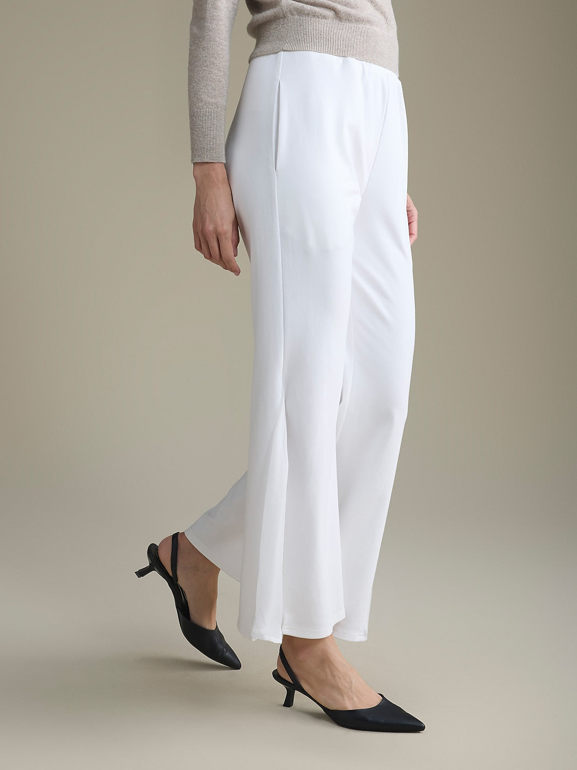 Black High Waist Pants Chiffon Lightweight Pants