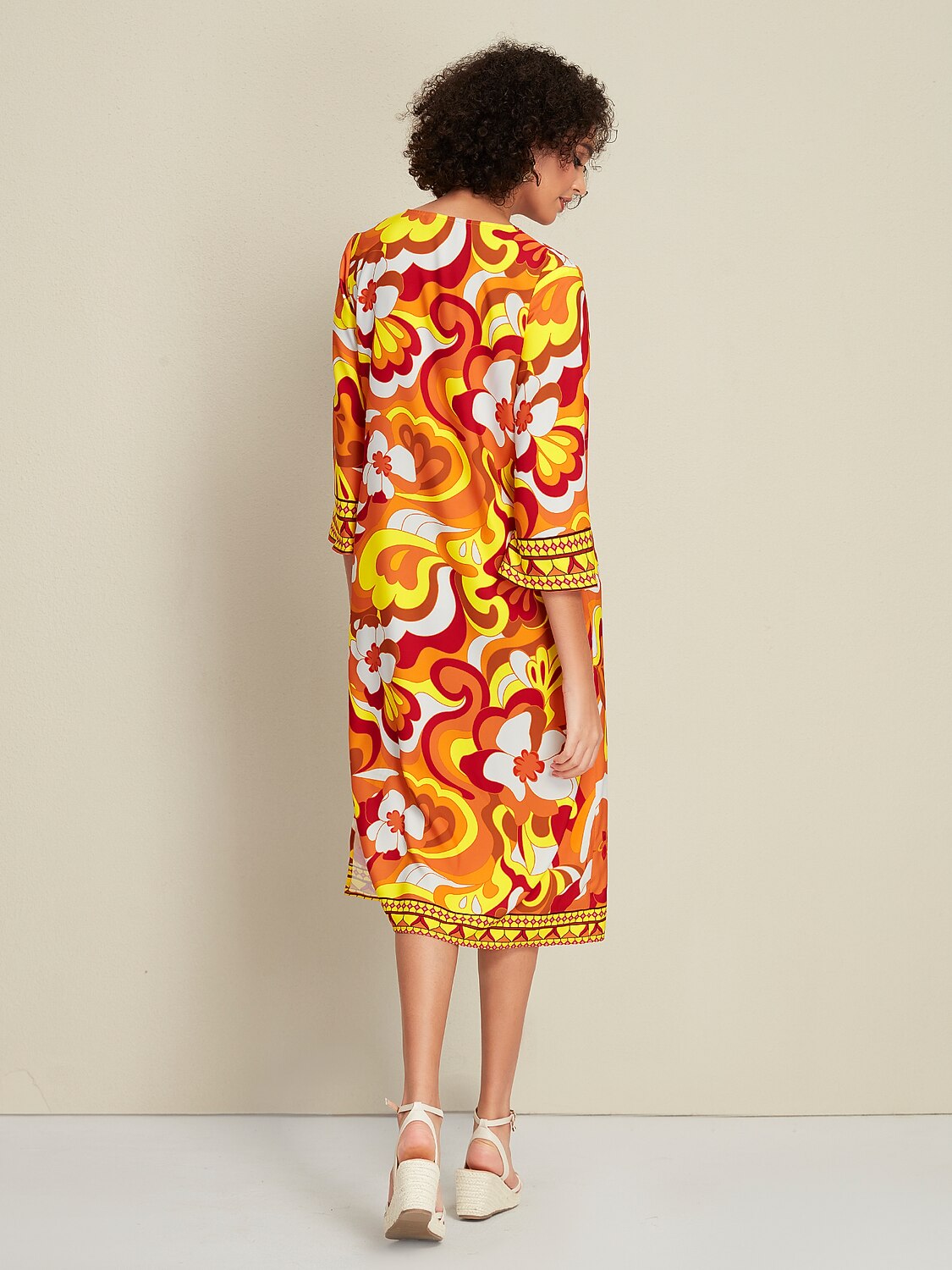 Satin Tie Front Midi Dress