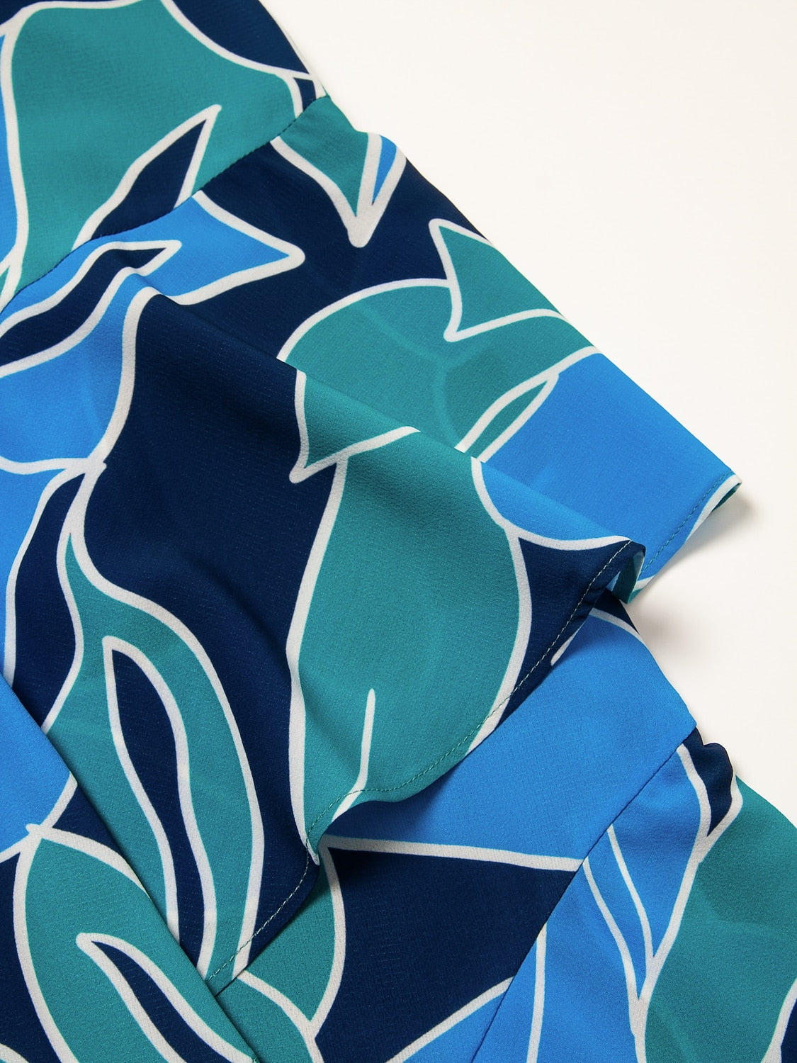 Chiffon Maxi DressFloral Ruffle Printing