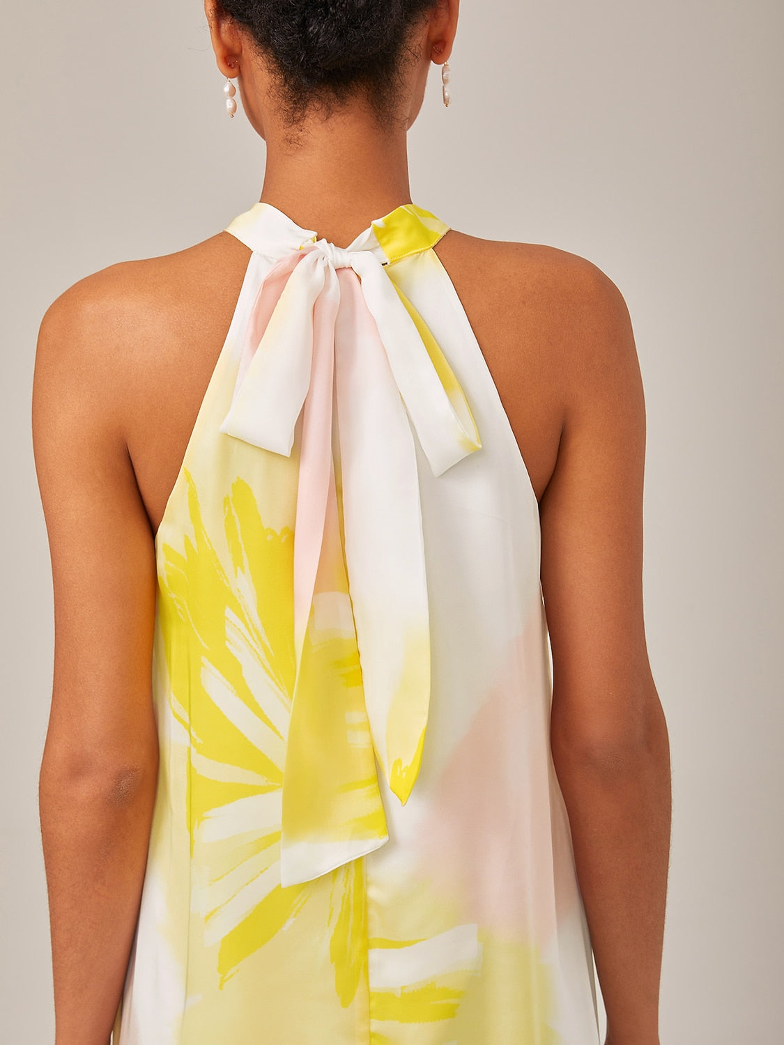 Super loose A-line halter dress