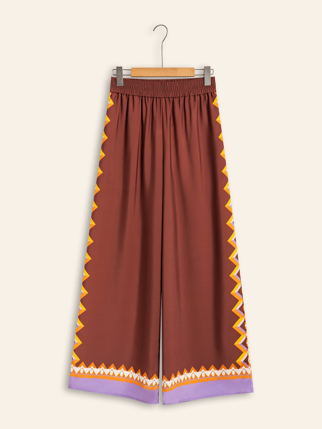 Brown Bohemia Pants Wide Leg Culottes