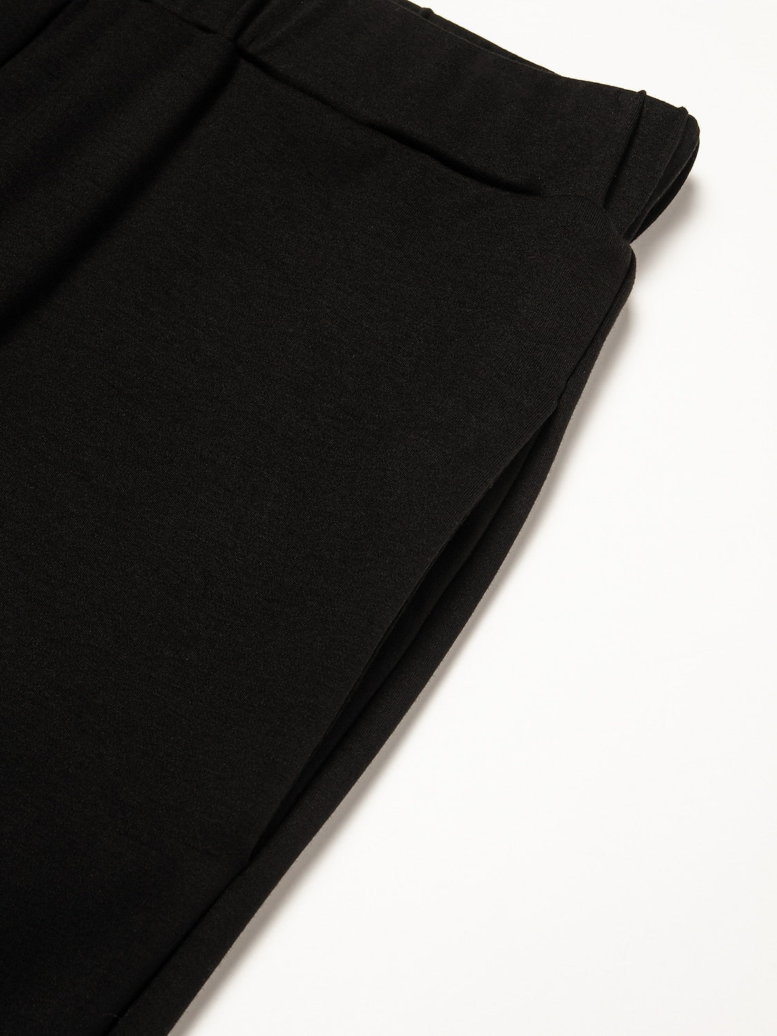 Black High Waist Pants Chiffon Lightweight Pants
