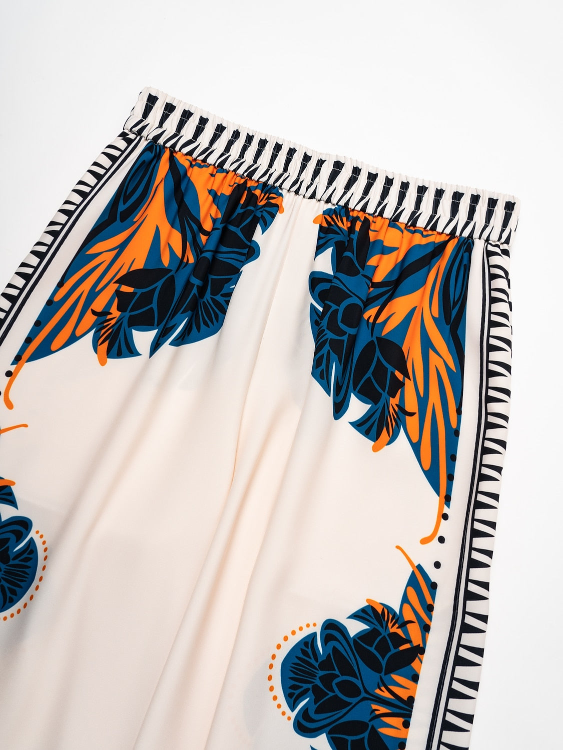 Pants Satin Wide Leg Maxi Loose Bohemian