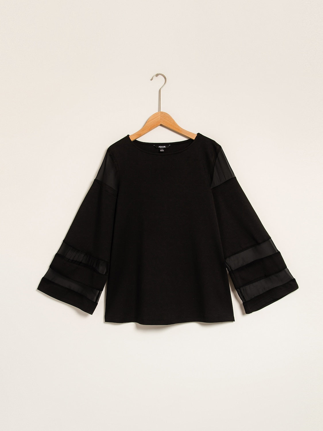 Style Chiffon Blouse Modal Illusion Pure Color Loose