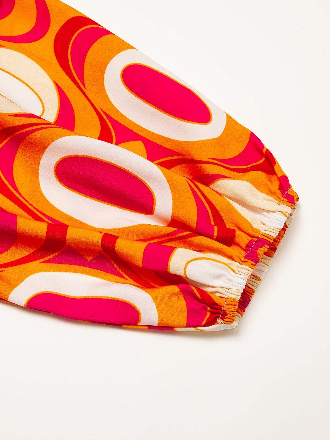 Satin Lines Waves Maxi Dress