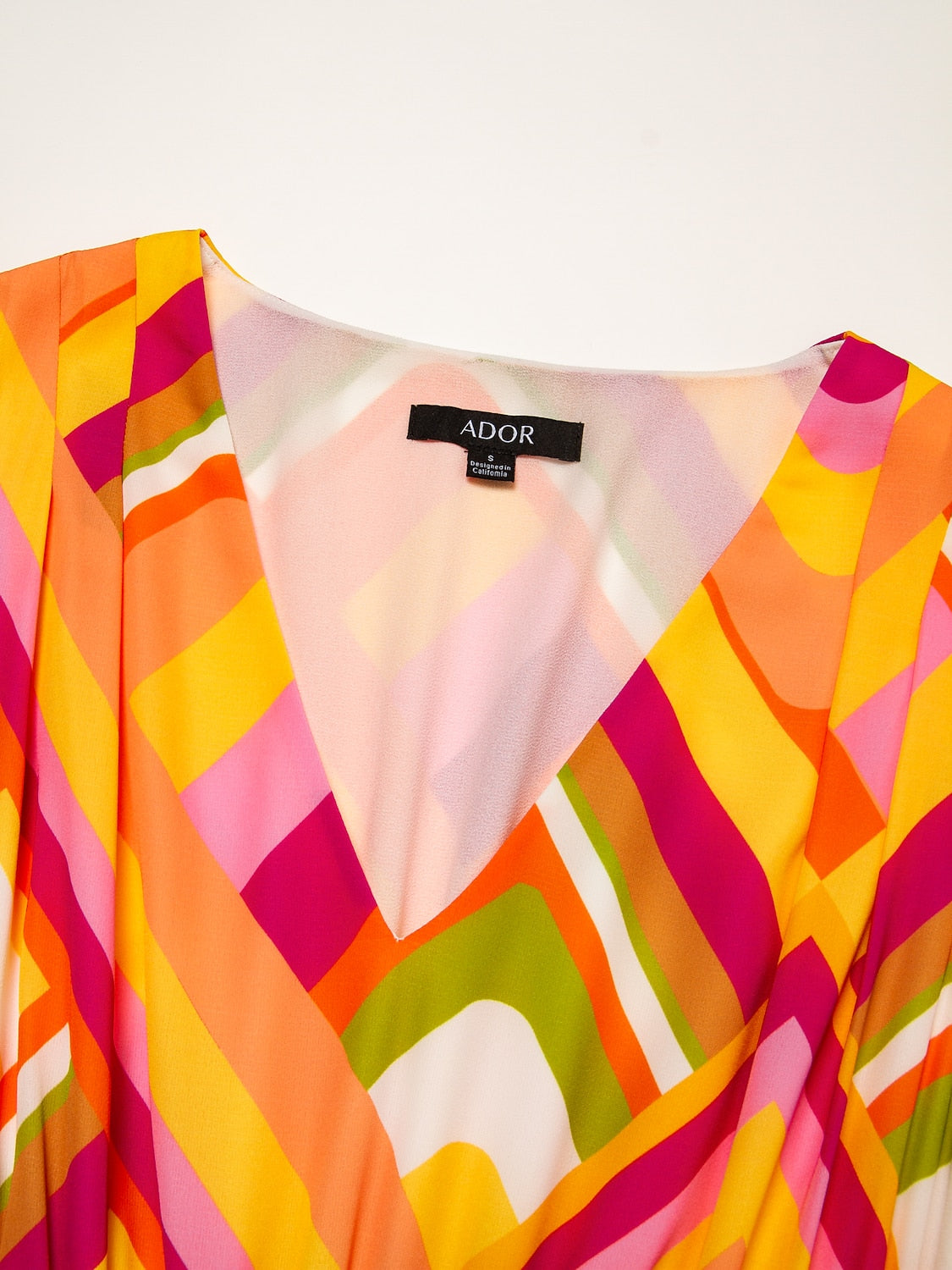 Chiffon Geometric Maxi Dress