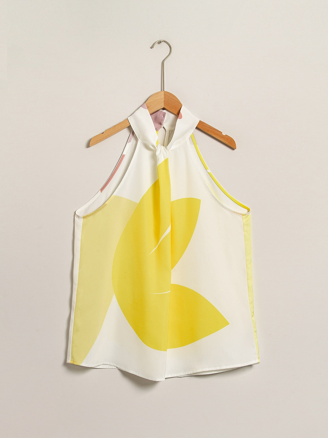 Satin Floral Halter Top