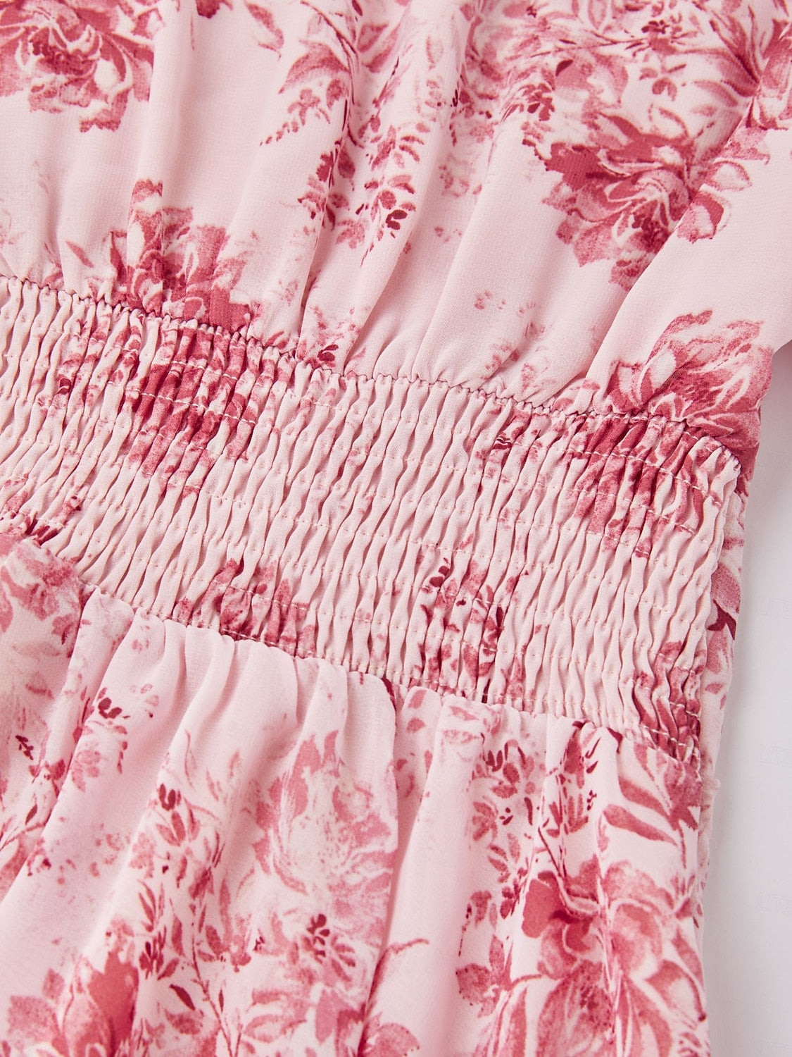 Floral Chiffon Maxi Dress A Line Tiered Ruffle Cake