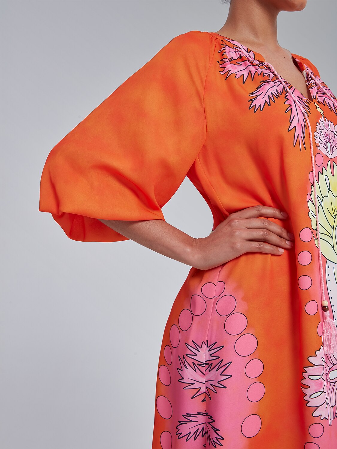 Bohemian Vacation Floral Print Dress