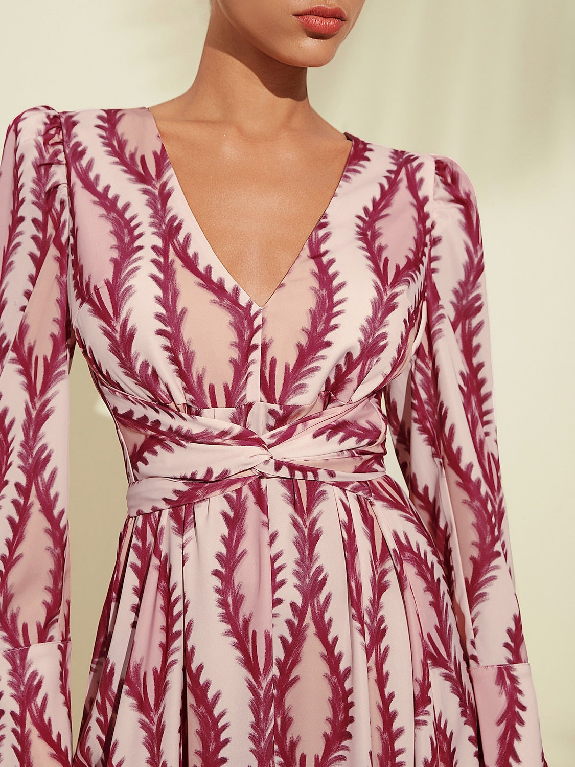 Maxi Dress White Satin Floral Print