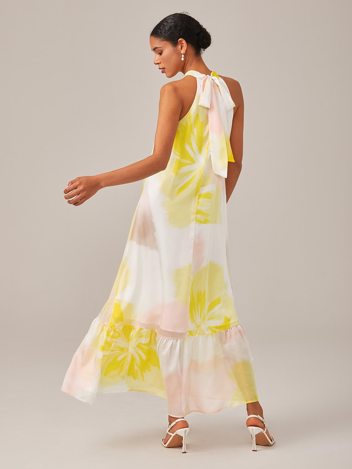 Super loose A-line halter dress