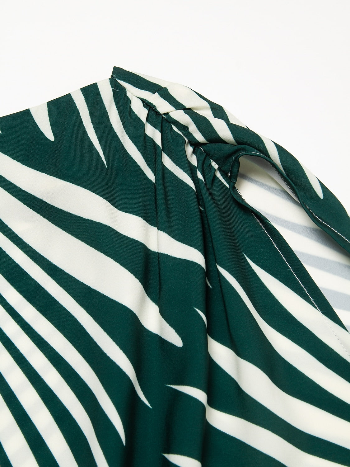 Satin Print Raglan Midi Dress
