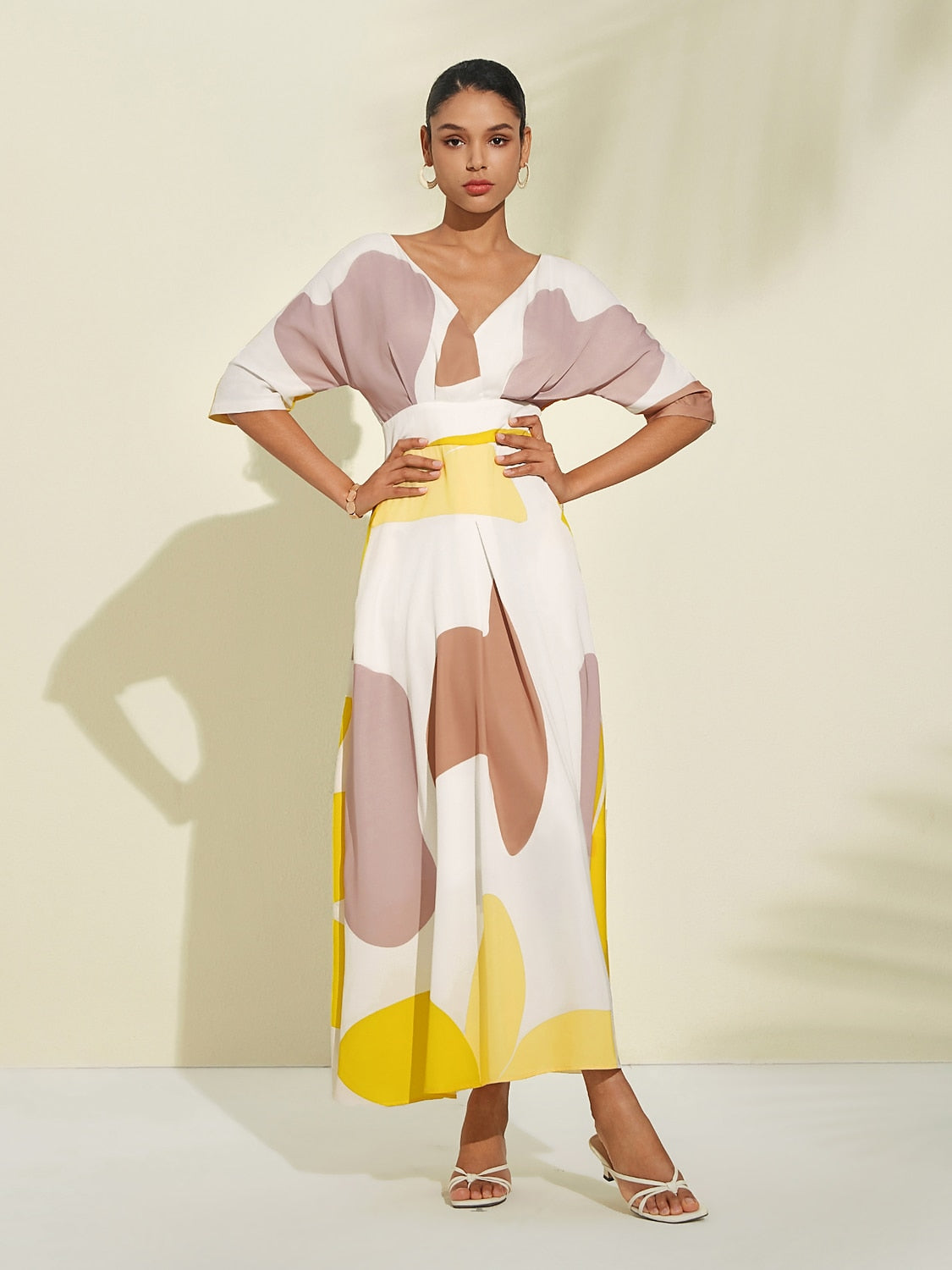 Print Maxi Dress Flower/Floral Pocket Dresses