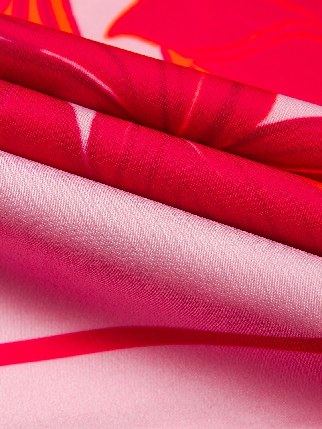 Satin Floral Print Vacation One-Shoulder Maxi Dress