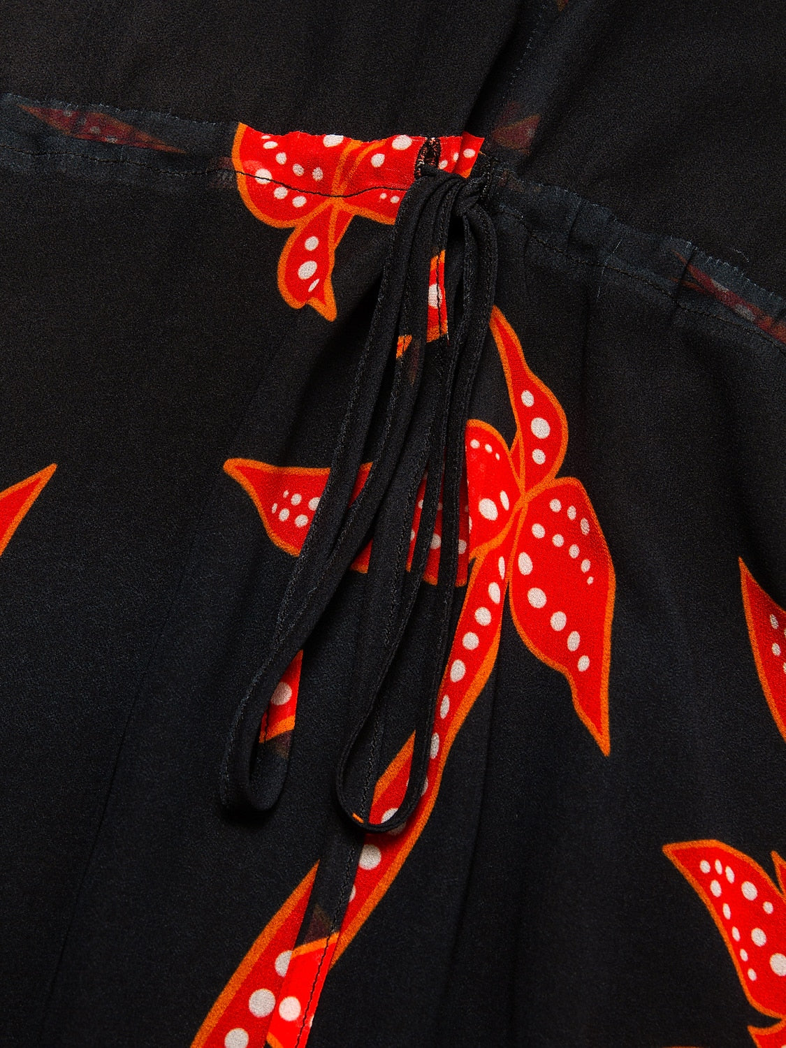 Print Dress Maxi Dress Black Flower/Plants Printing