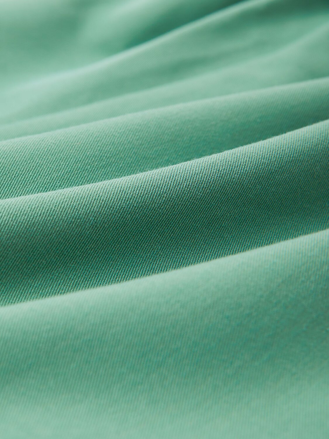 Solid Green Ruffled Ruched Shorts