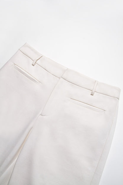 Women's White Pants White Cropped Pants