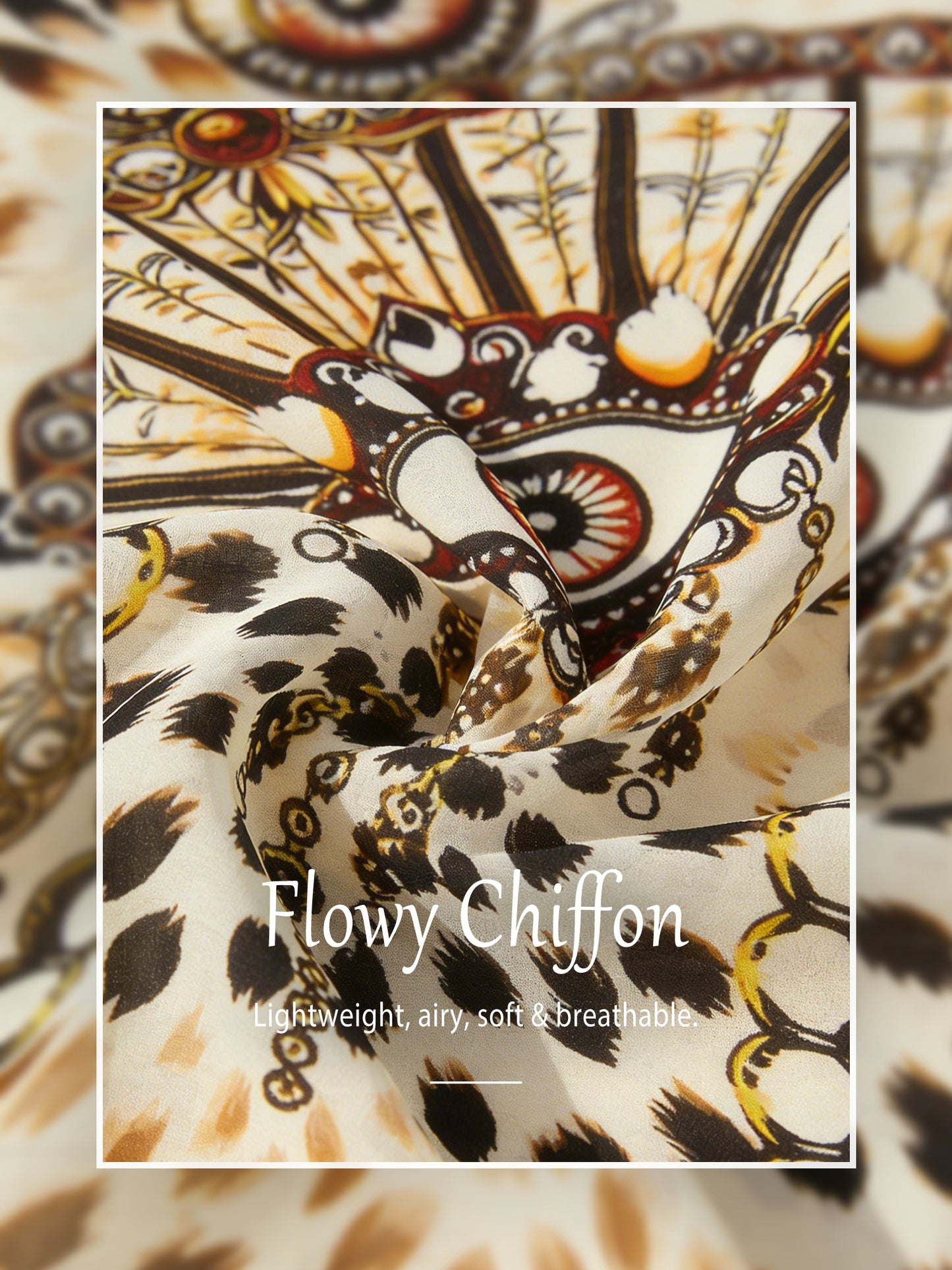 Mallorca Blossom Flowy Chiffon Dolman Sleeve Maxi Dress