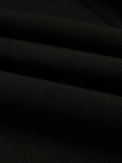 Black High Waist Pants Chiffon Lightweight Pants