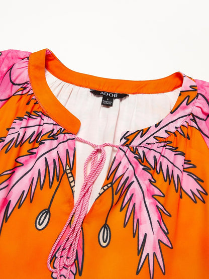 Chiffon Plant String Maxi Dress