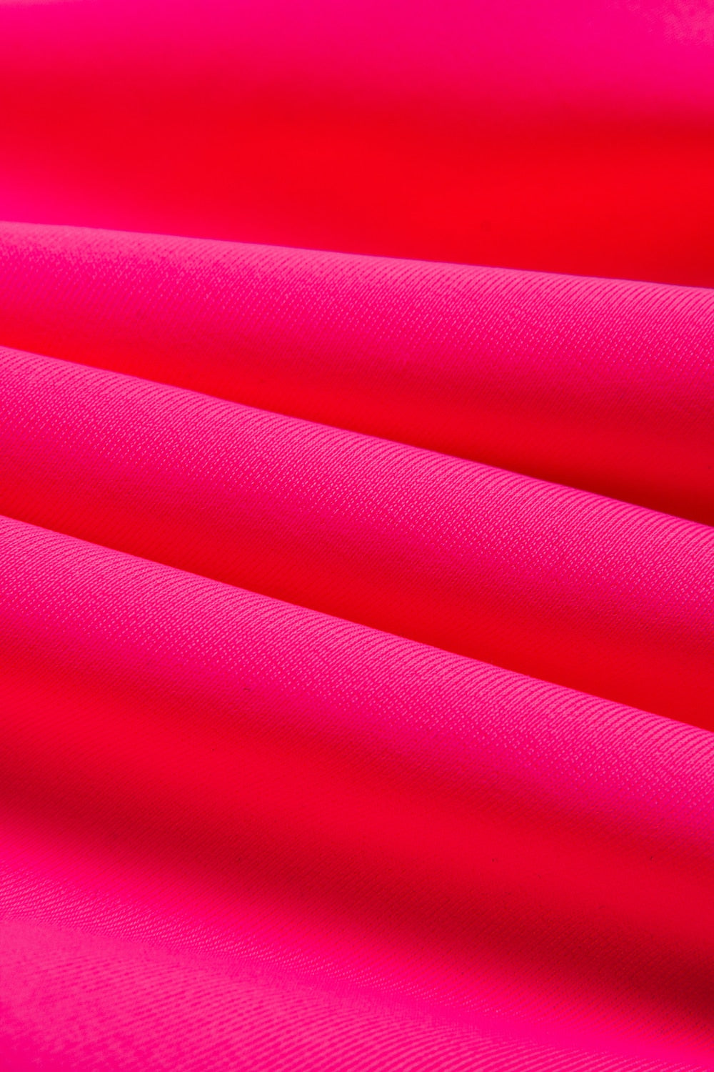 Triangle V-Neck Petal Border One-Piece Vacation Swimsuit