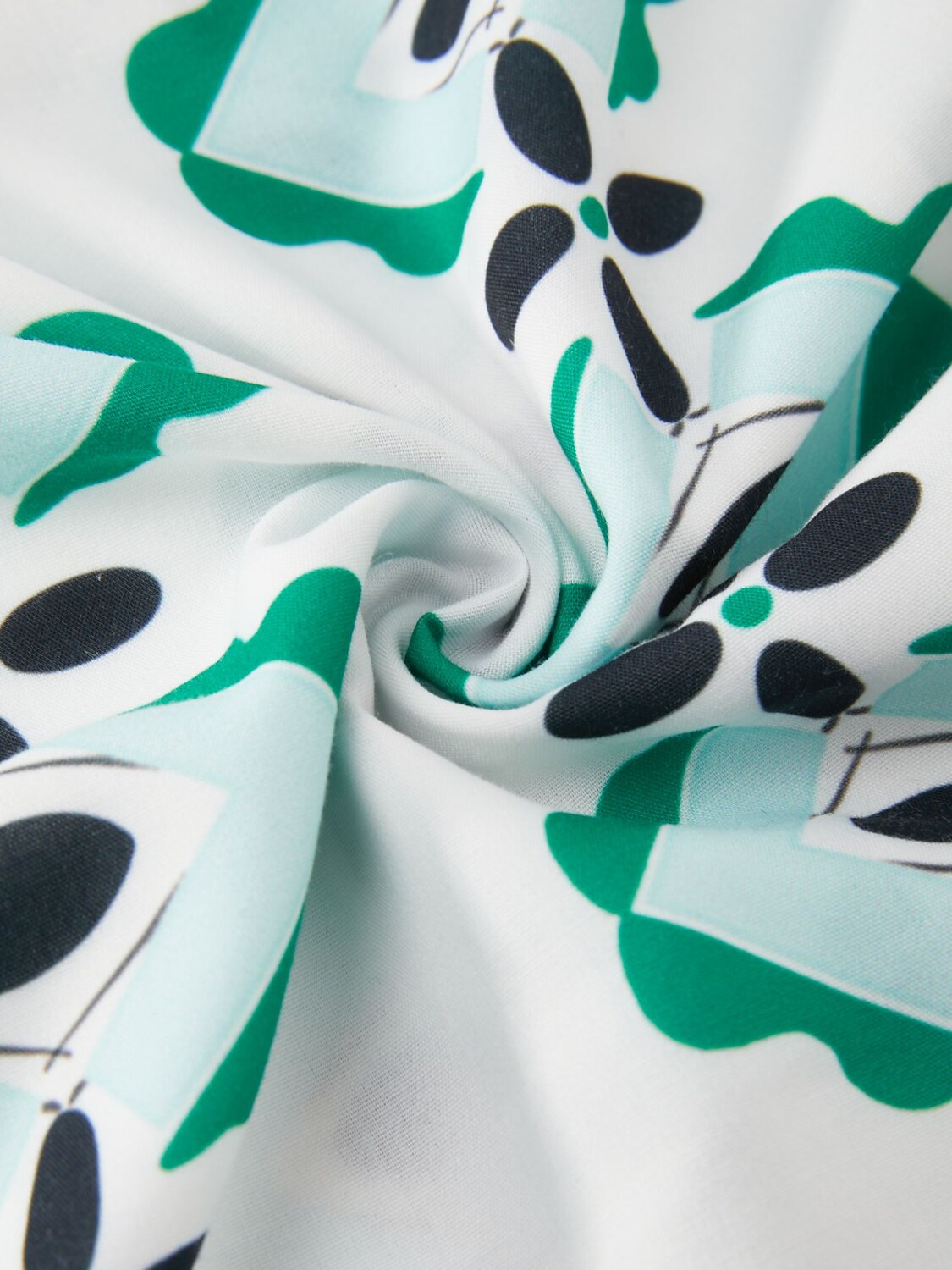 Geometric Cinched Waist Midi Dress