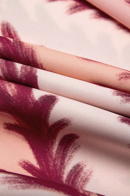 Maxi Dress White Satin Floral Print