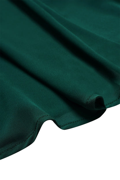Chiffon Plain Ruffle Twisted Maxi Dress