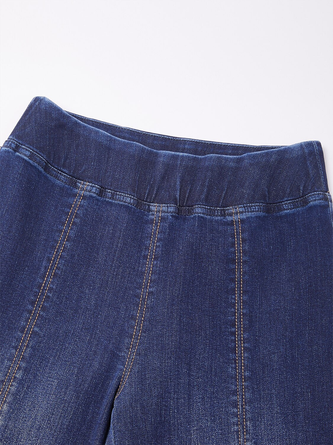 Casual Daily Solid Color Wide Leg Denim Pants