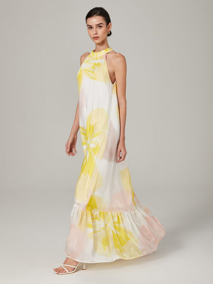 Super loose A-line halter dress