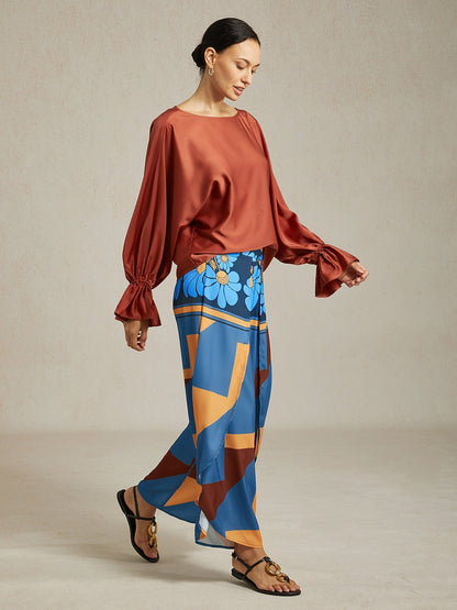 Swing Full Length Satin Micro-elastic Pants