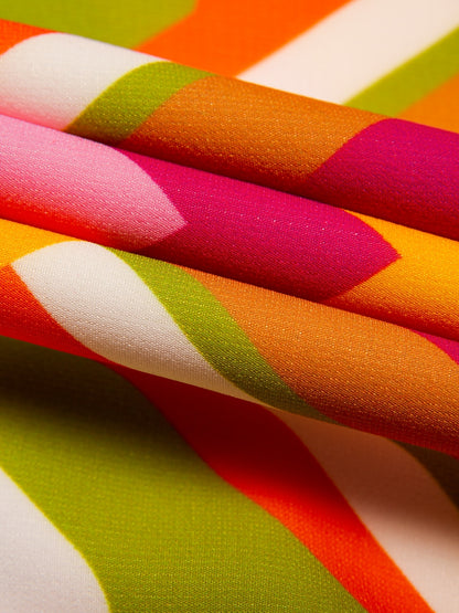 Chiffon Geometric Maxi Dress