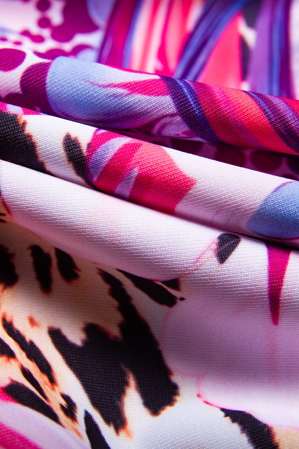 Leopard Print Triangle One-piece Swimsuit