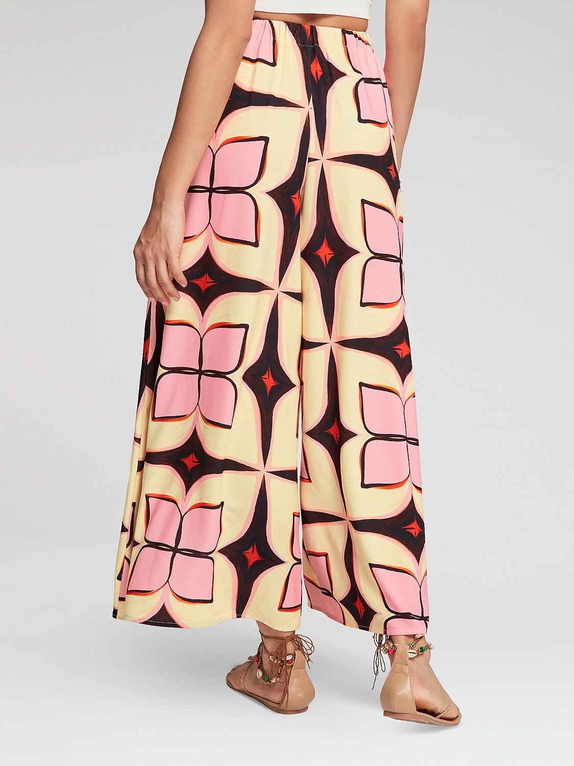 Bohemia Wide Leg Maxi Pants With Pocket