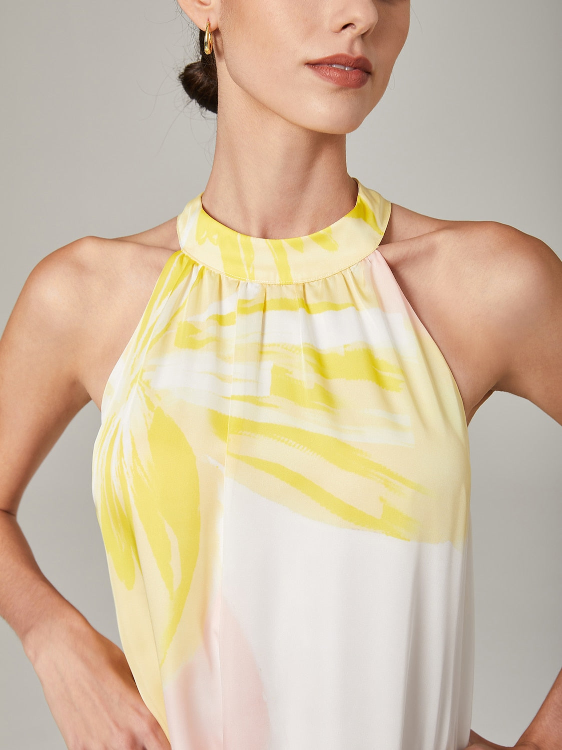 Super loose A-line halter dress