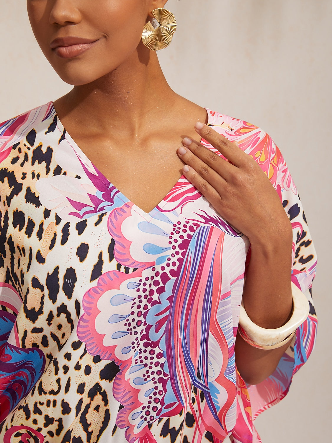 Vacation Paisley Pattern Stretch Spliced Chiffon One Piece Swimsuit