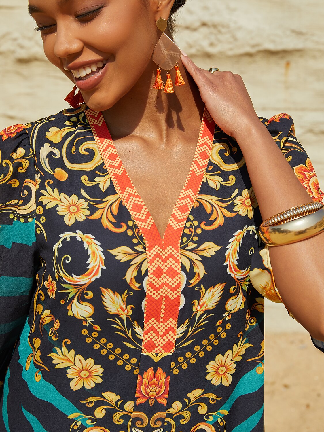 Emerald Empress Flowy Chiffon Straight Maxi Dress