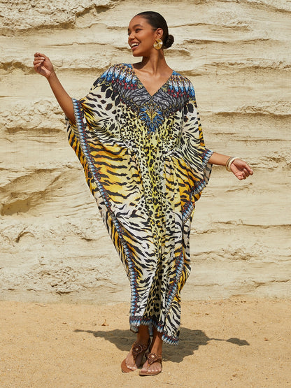 Lady Lionheart Flowy Chiffon Kaftan