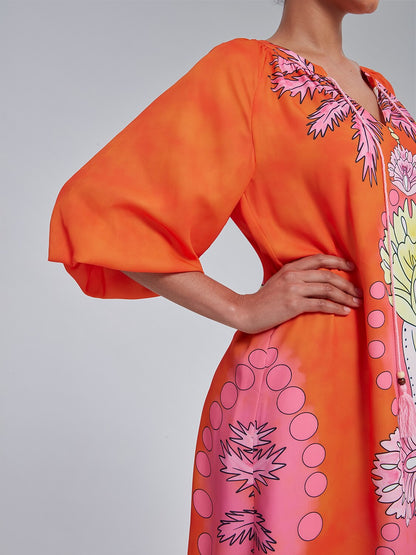 Bohemian Vacation Floral Print Dress