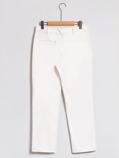 Women's White Pants White Cropped Pants