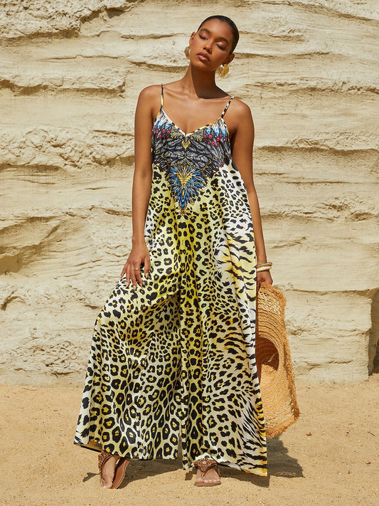 Lady Lionheart Silky Satin Cami Jumpsuit