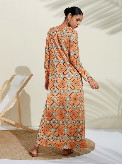 Moroccan Checked Floral Shirt