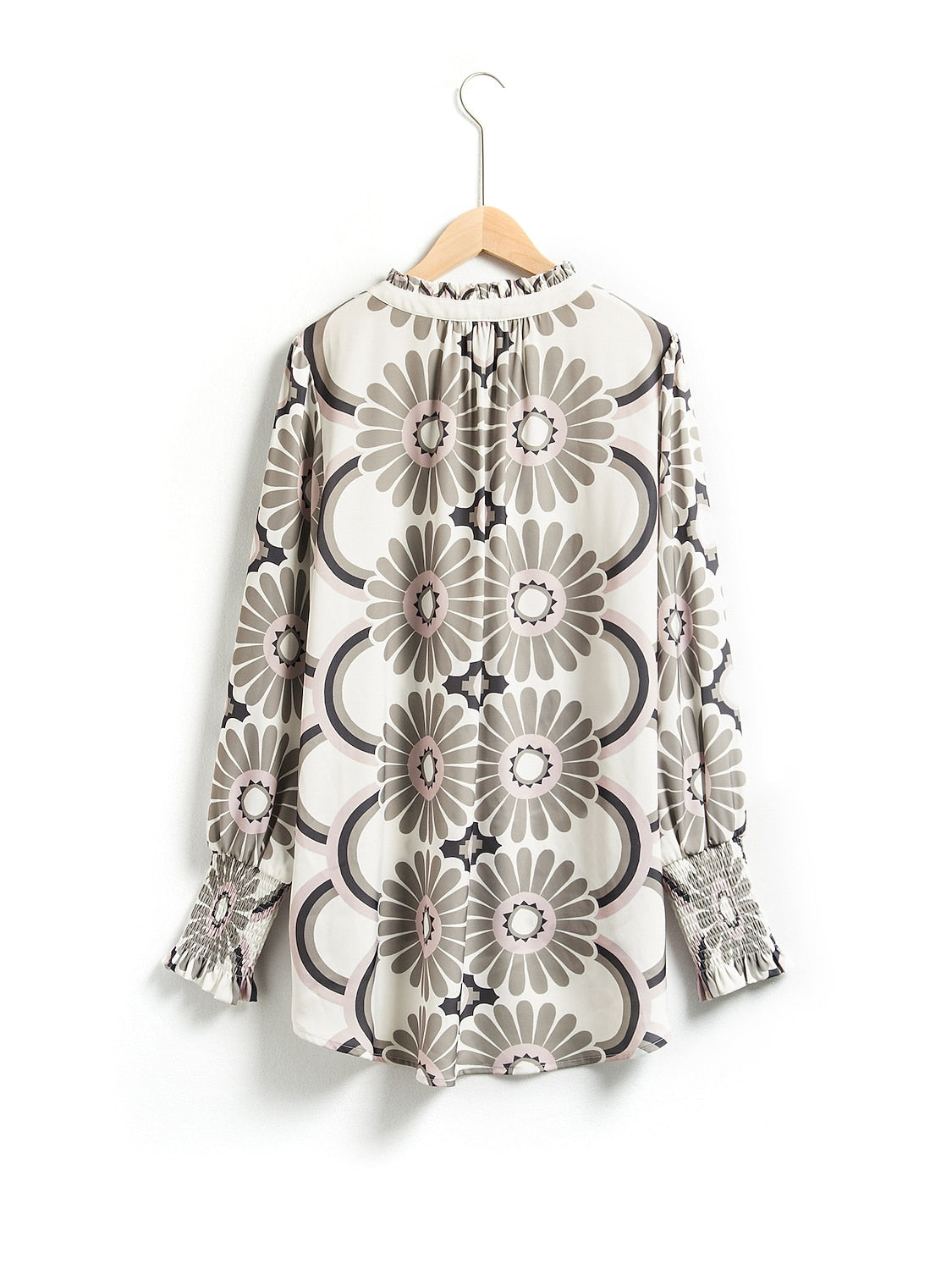 Satin Floral Print Shirt