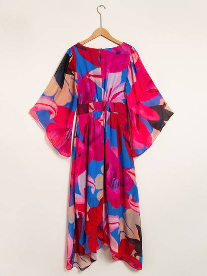 Chiffon Floral Maxi Dress