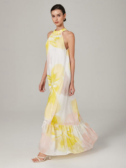 Super loose A-line halter dress