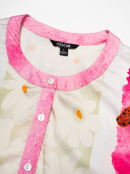 Satin Leopard Print Button Up Maxi Dress